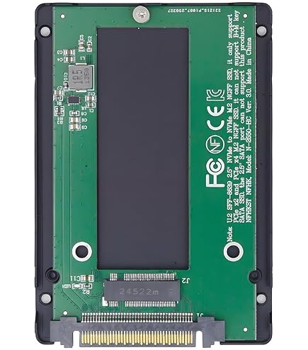 Amazon.com: JMT ADT-R74 M.2 MKey NVMe to U.2/U.3 SSD Adapter